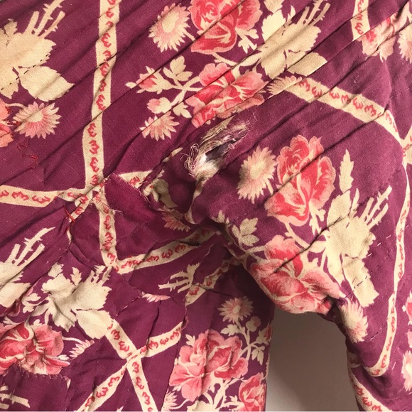 Vintage Afghan/Uzbek Silk Chapan Robe Patchwork Floral & Ikat | Collectors Piece - Picture 15 of 16